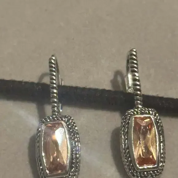 David Yurman Albion Morganite Diamond Pendant Enhancer, 14mm - Picture 1 of 1